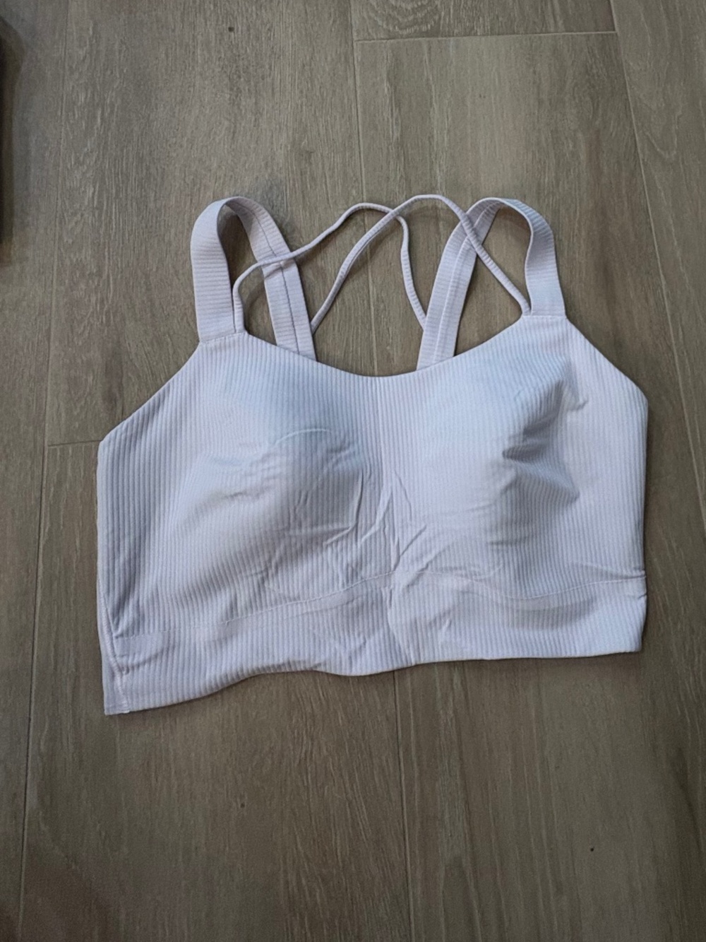 Lululemon Size 10 Women's Like a cloud Sports Bra White with different textile